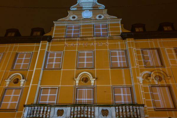 Weihnachtsmarkt Bregenz am Abend